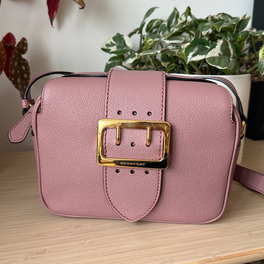 Burberry Pink Crossbody Bag with Gold Buckle
